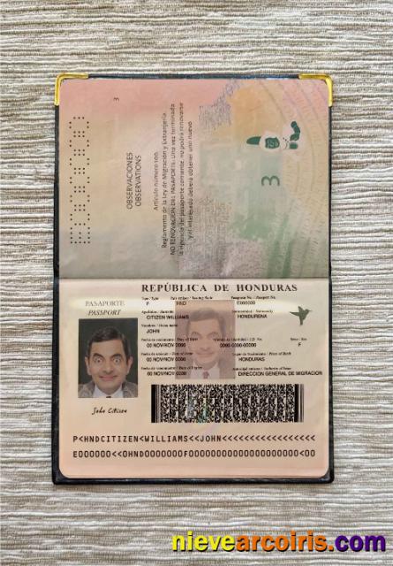 Honduras pass photolook